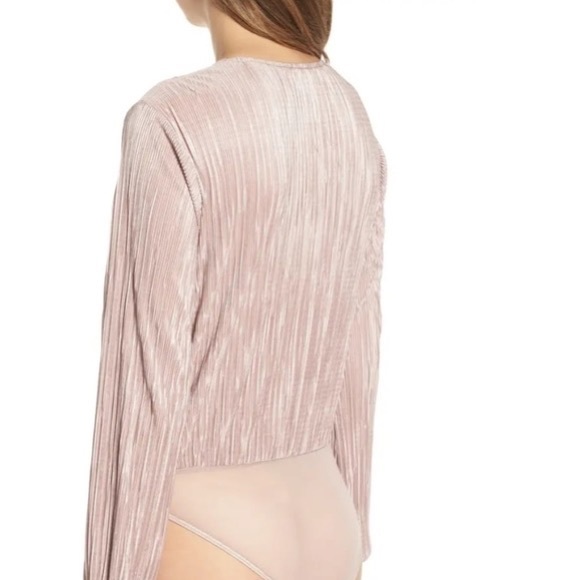 Astr the label pink pleated bodysuit Large - Picture 2 of 9